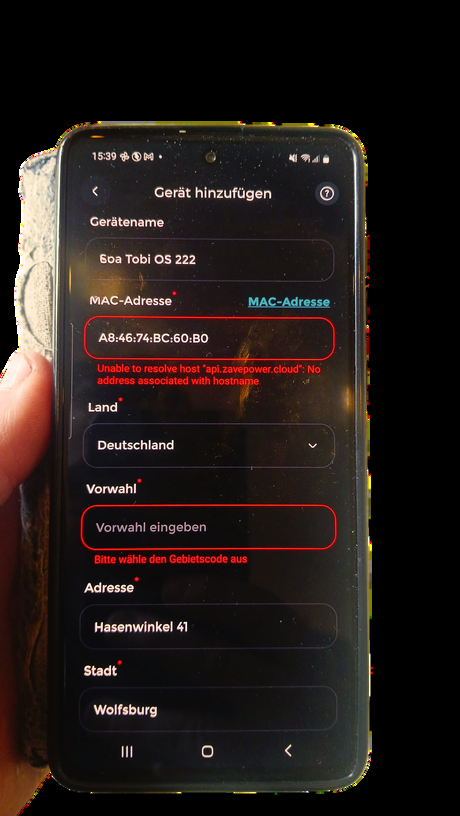 The no-internet prompt is expected, keep the Wi-Fi and return to the app