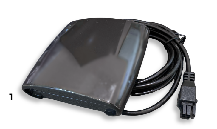 The Spapilot Gen 1 device with connection cable