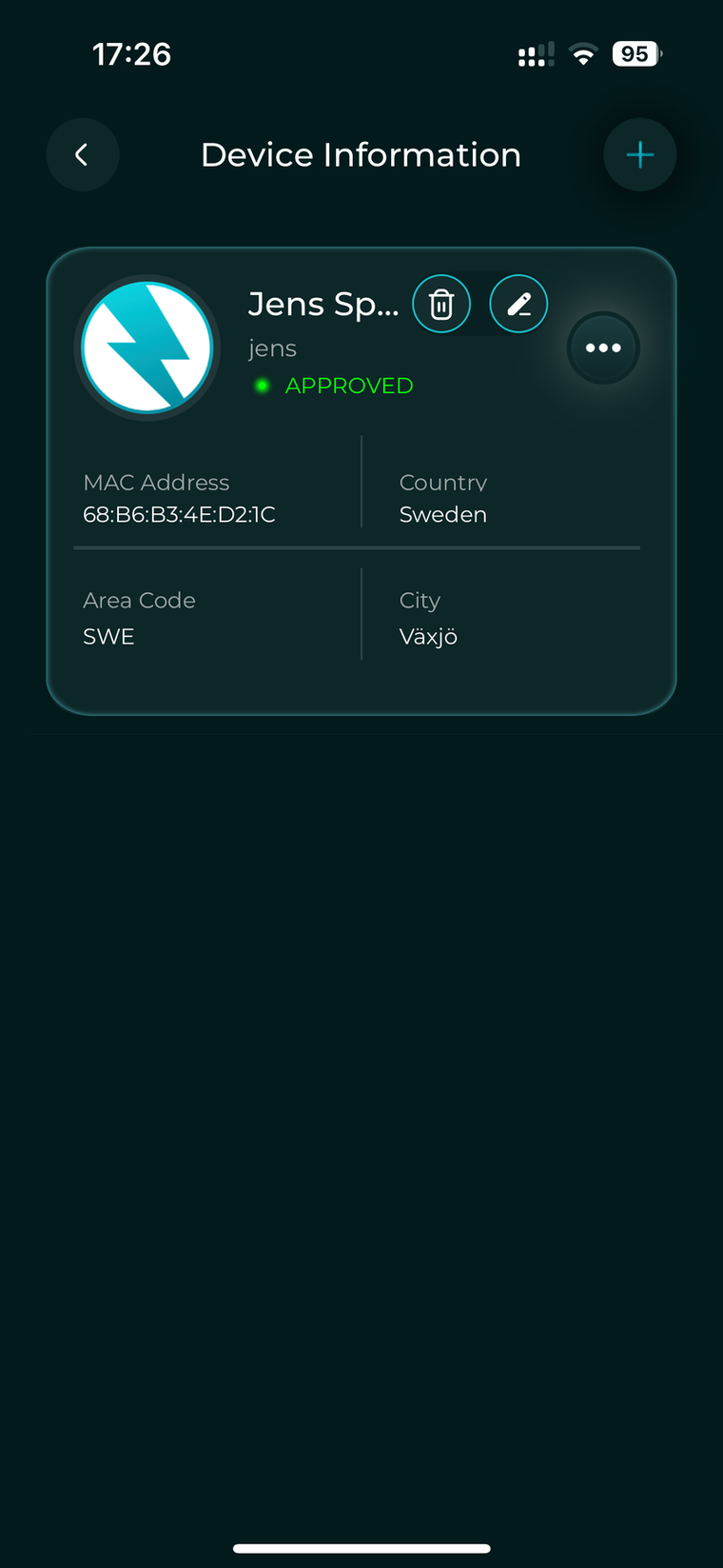 Device Information detail